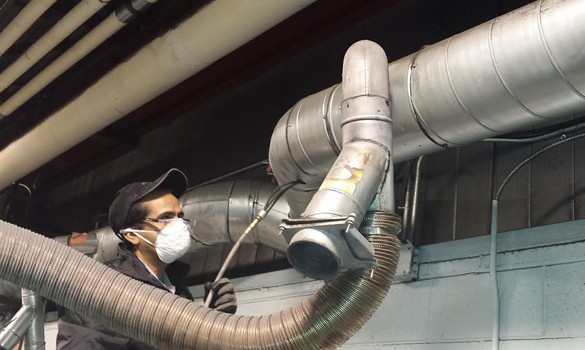 Industrial duct cleaning